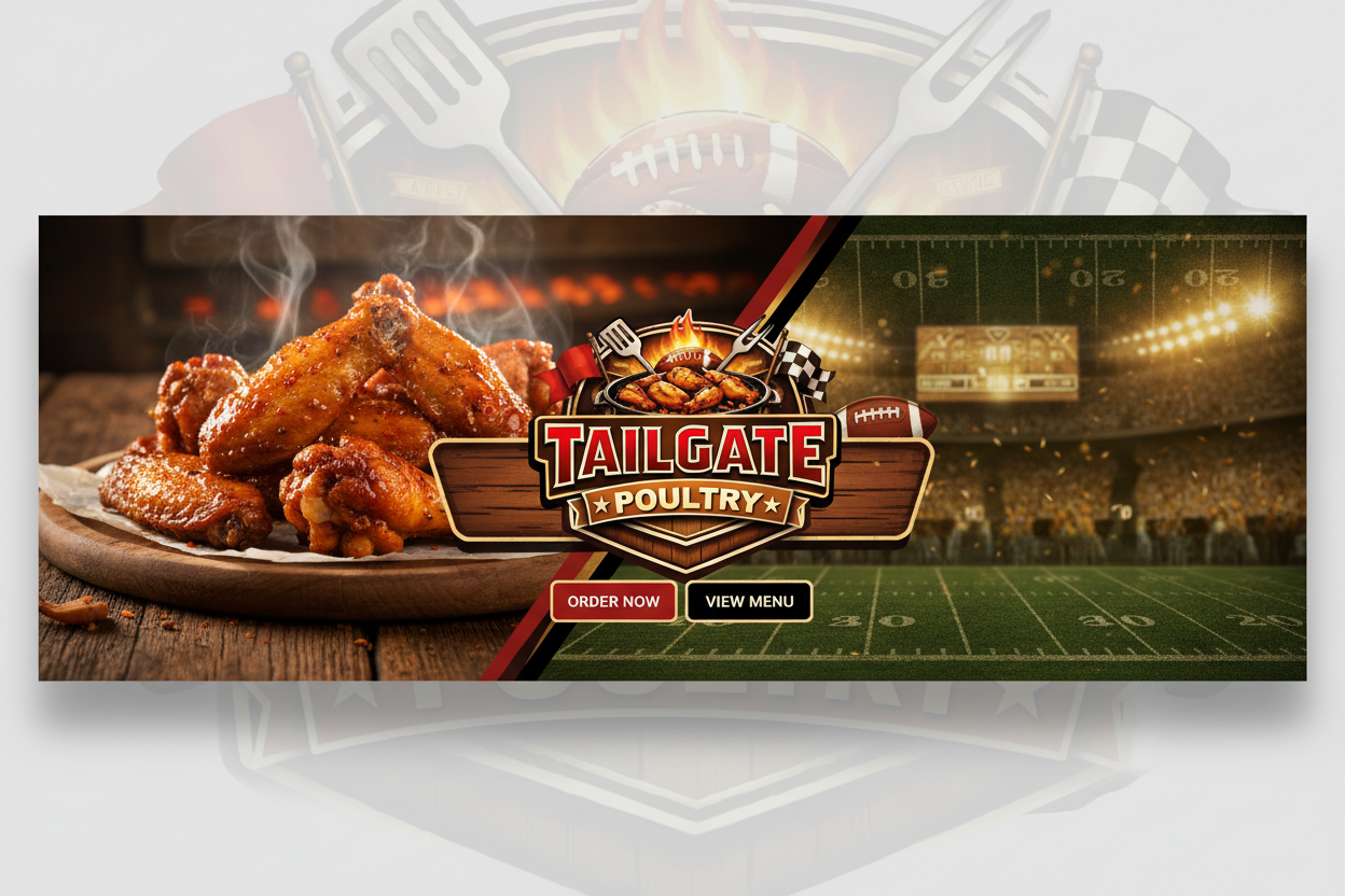 Banner hero para Tailgate Poultry